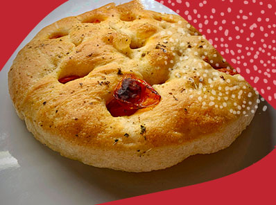 Focaccia with cherry tomatoes and Nazionale 00 flour