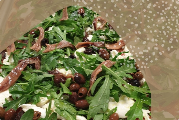 Roman-style pan pizza