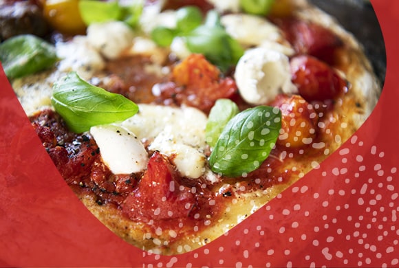 Round classic pizza with organic type “0” flour (direct) Le 5 Stagioni